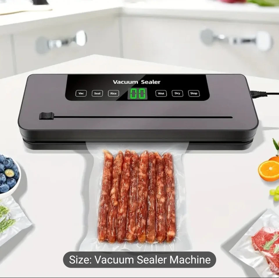Commercial Vacuum Sealer Seals  Food Saver System for Meals with 10 Sealing Bag - Photo 2/4