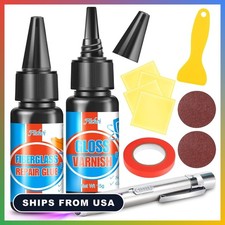 Surfboard Fiberglass Repair Kit UV Cure Epoxy Filler Waterproof Gel Coat Repair