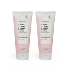 VOESH Sugar Scrub Bubble Wash, Exfoliating Body Scrub Body Wash, Blossom ...