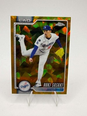 2026 Topps Chrome Sapphire - Roki Sasaki - Gold 11/50 - JERSEY # MATCH!
