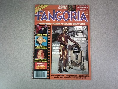Fangoria #6 Star Wars Cover Sci-Fi Magazine w/ Poster!