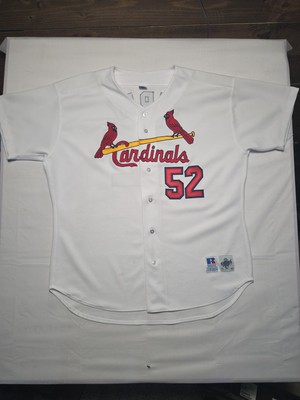 St Louis Cardinals Jersey Size 52 Men Russell white VINTAGE 90's