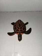 Sea Turtle, Plastic Figurine with Moveable Parts 4" CWG58 B179