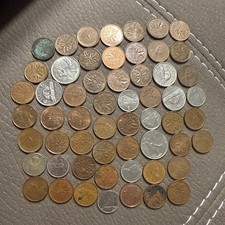 Large Lot of 50+ Canadian Coins Pennies Nickels Dimes Quarters Mixed Dates