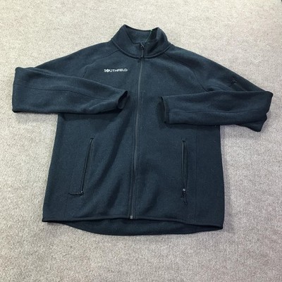 Helly Hansen Jacket Mens Large Black Polartec Fleece Full Zip Outdoor Southfield