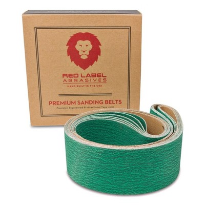 Red Label Abrasives 2 X 36 Inch 120 Grit Metal Grinding Zirconia Sanding Belt...