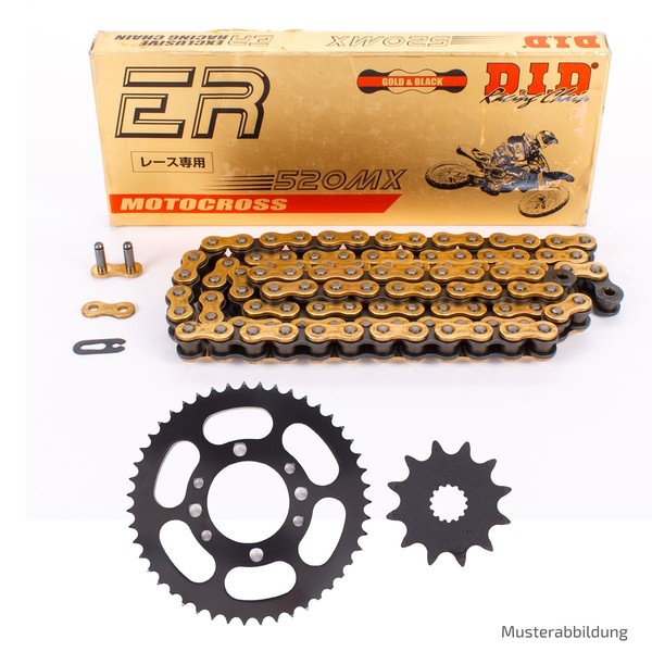 DID Kettensatz FüR Suzuki RM-Z 250 2007-2008 Mit Kette MX Clip Gold/Stahl-image