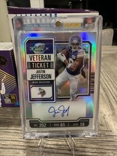 2023 Contenders Optic Justin Jefferson Veteran Ticket Auto #45/50 Vikings