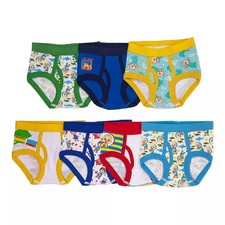 CoComelon 7-Pair Boy's Cartoon Briefs Underwear Set Toddler Boy Size 2T-3T