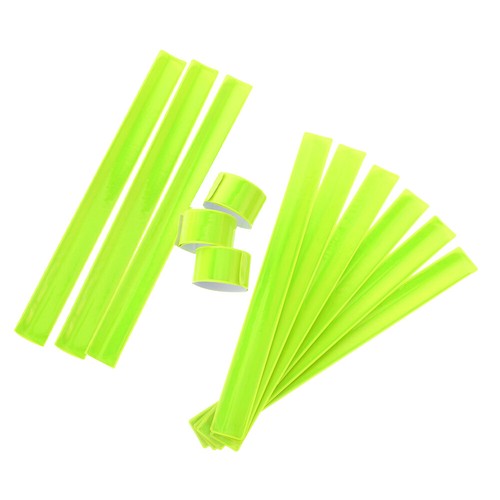 12 Pcs Reflective Wrist Strap Night Run Safety Strips Reflector Snap Bands、 - Picture 7 of 12