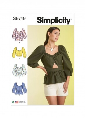 Simplicity Schnittmuster 9749 Oberteile Y5 (18-20-22-24-26)