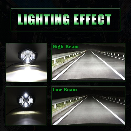2x 7 pulgadas 45 W LED Luces de Trabajo Barra Spot Pods Offroad Lámpara Antiniebla 4x4 Pickup ATV Camión - Imagen 6 de 8