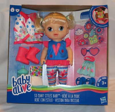 baby alive so many styles blonde