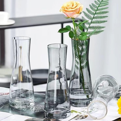 10 inch Clear Glass Flower Vases for Home Centerpiece Table Indoor Desk Decor... - Picture 4 of 8