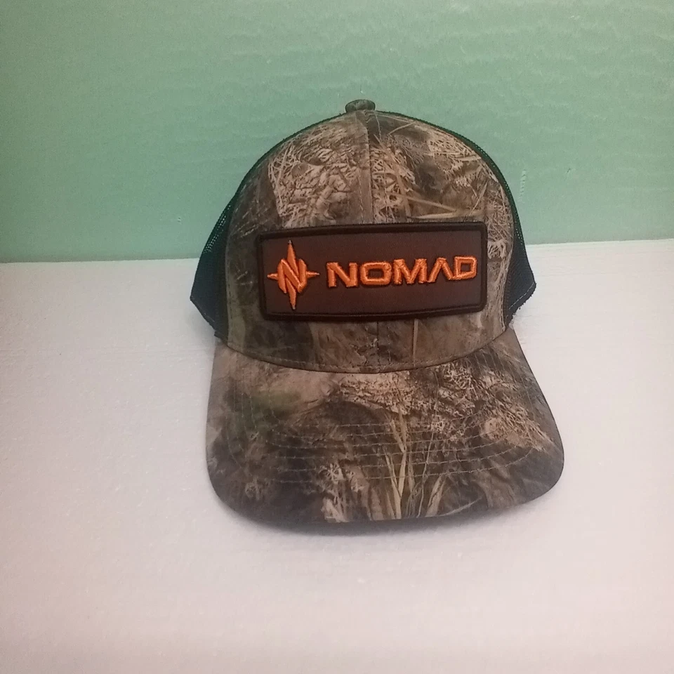 Nomad Mossy Oak Camo Snapback Hunting Baseball Cap Half Mesh NWT - Image 4 of 4