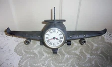 Sangtai Brushed Chrome WWII Style Roman Numerals Airplane Clock  - Model HGB10