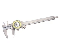 Starrett 1202F-6 Dial Caliper, 0-6", Fractional Dial, Stainless