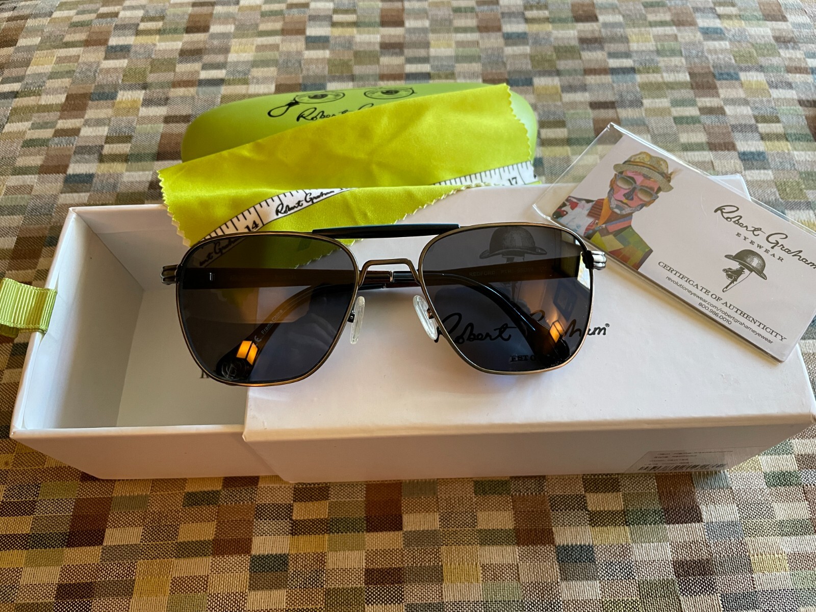 Redford Aviator Sunglasses by Robert Graham-image