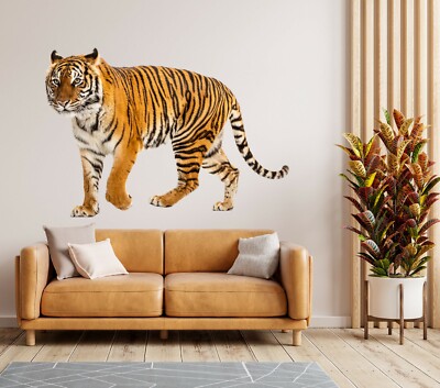 3D Tiger Freizeit C695 Tier Wallpaper Wandbild Poster Wandaufkleber Abziehbild