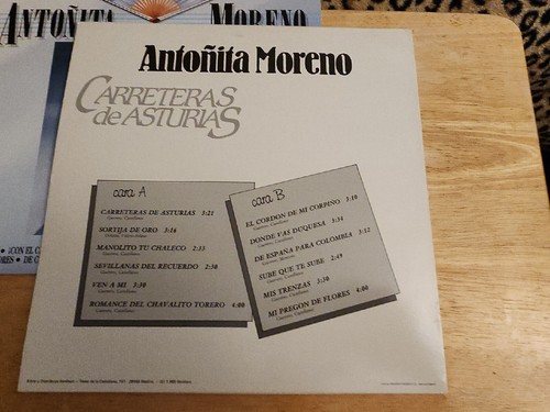 Antonita Moreno (3 LP Lot) All Imports from Spain 12" Vinyl LP Spanish, Exitos - Picture 5 of 6