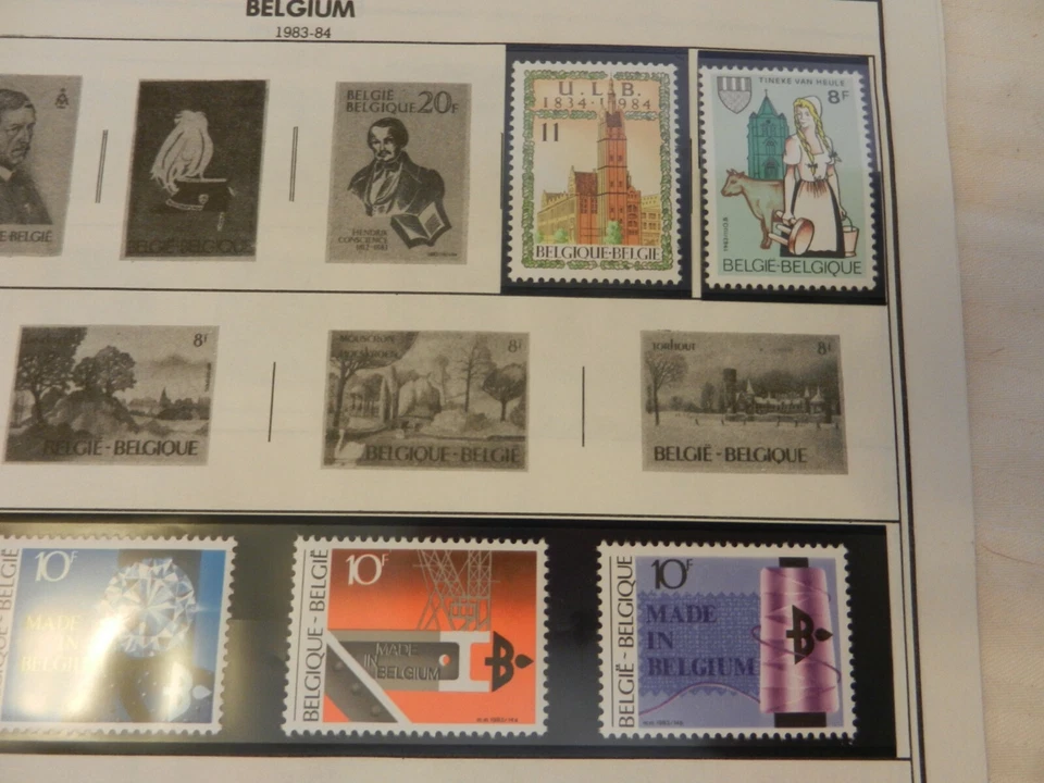 Lot of 37 Belgium Stamps, King, Diamonds, Castle, Olympics, More - Image 3 of 4