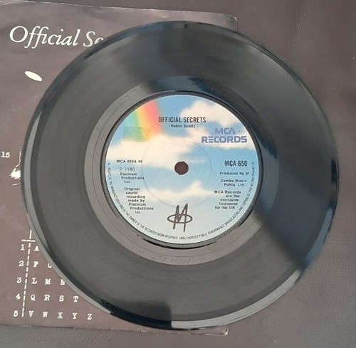 M - Official Secrets 7"Single. TESTED. MCA650 - Picture 3 of 4