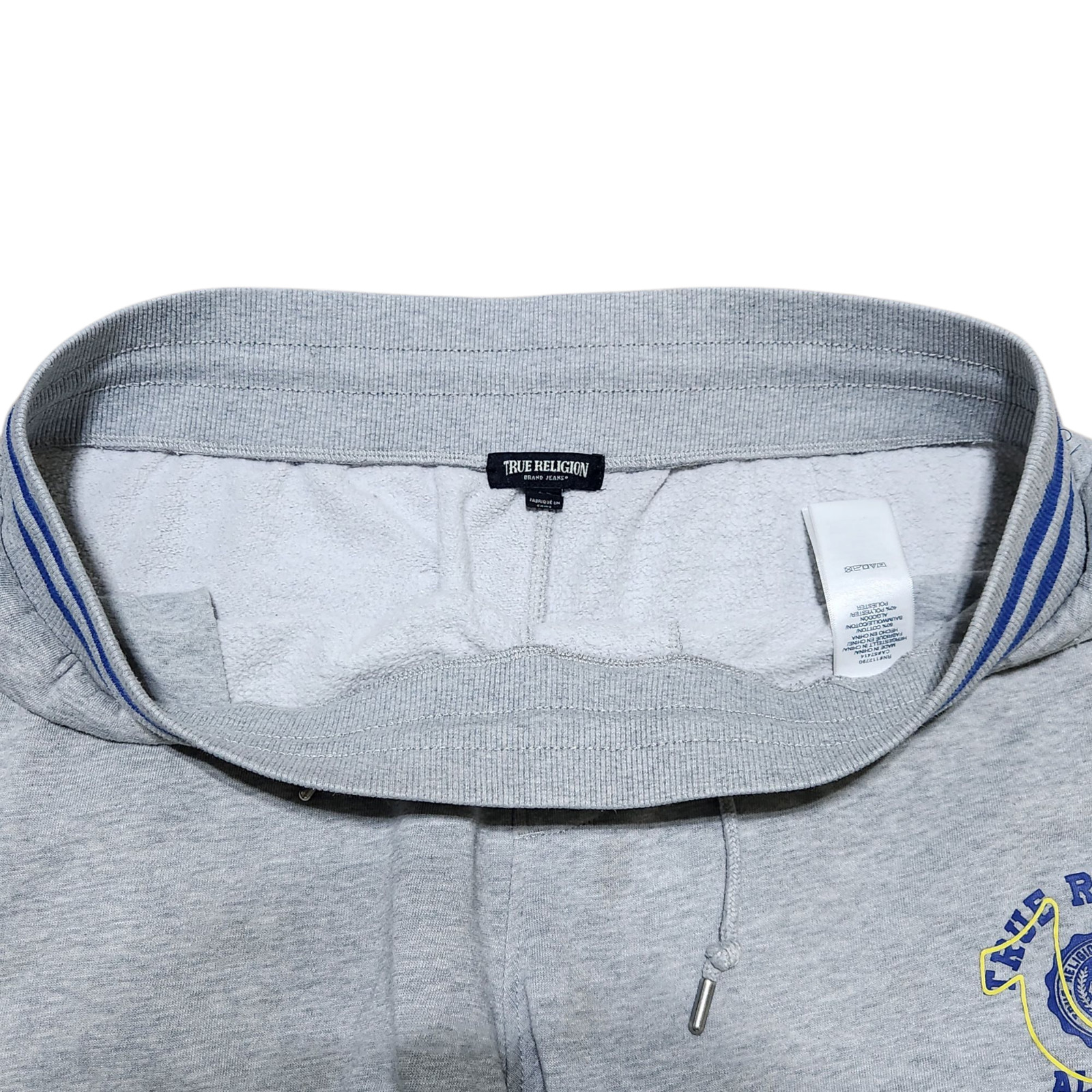 True Religion Alumni Jogger Men XL Gray Tapered Sweatpants Streetwear thumbnail 10