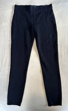 Matty M Navy Blue Rayon Stretch Pants Leggings Jegging Solid Pockets Womens L