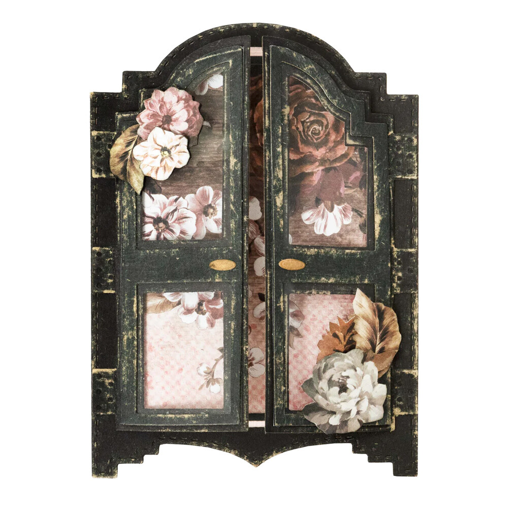 Metal Cutting Dies 3D Closet Card Shape DIY Scrapbooking Card Embossing Stencils