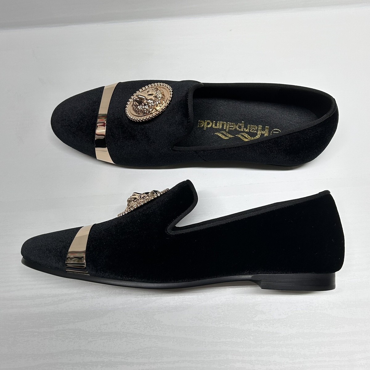 Harpelunde Men Dress Shoes Animal Buckle Black Velvet  display picture 1