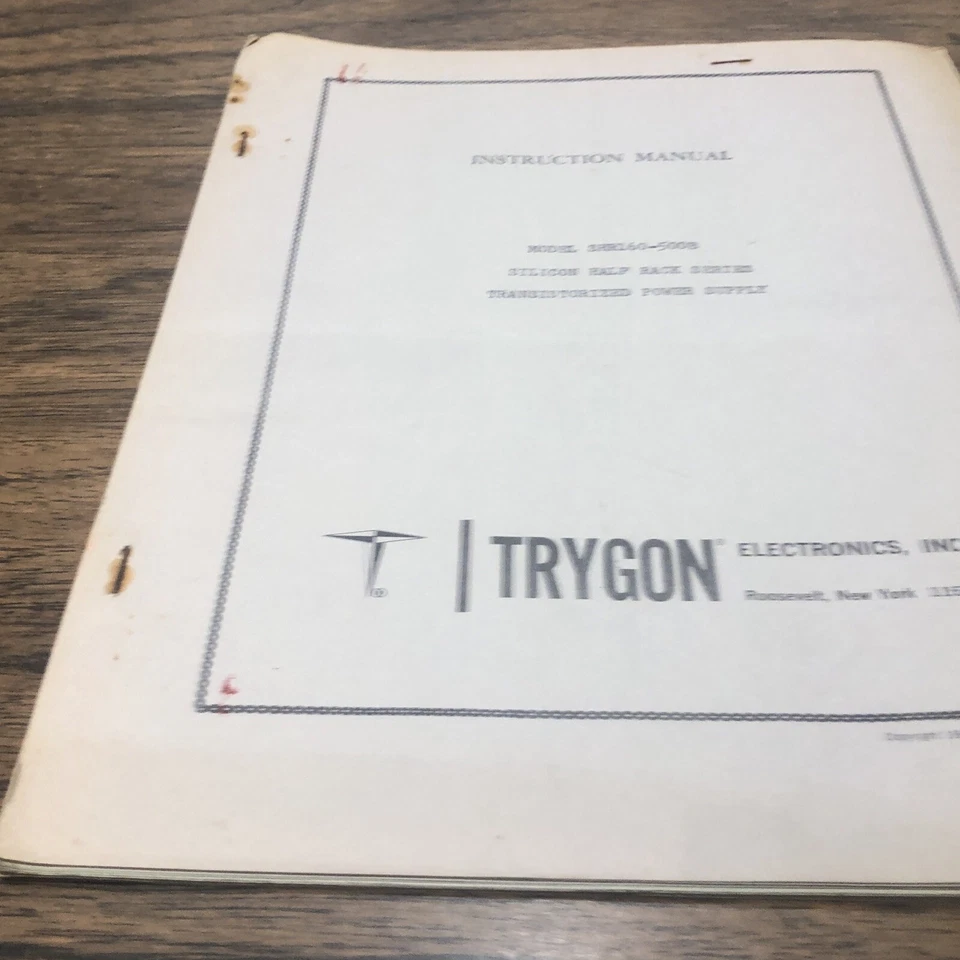 Fuente de alimentación transistorizada Trygon Electronics manual de instrucciones SHR160-500B Foto 2 de 4