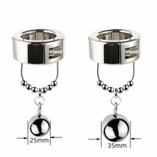 Penis Ball Enhancer Extender Stainless Steel Metal Ball Stretcher Weight Ring