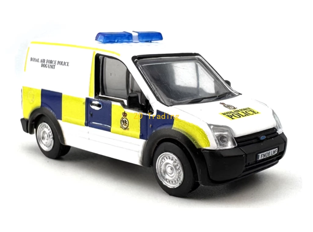 VANS ZD 1:76 Mini Van Bianco RAF Modellino Camion Polizia Metallo Diecast Auto BN