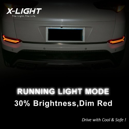 For Hyundai Tucson 2015+ Red LED Rear Bumper Tail Brake Turn Signal Light Lamp - Picture 7 of 9