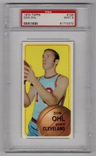 Don Ohl 1970 Topps PSA 9 Mint Graded Card Cleveland Cavaliers #128