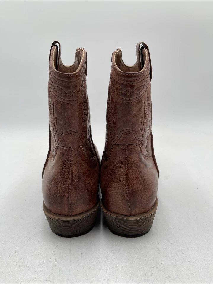 Botas de Vaquero Coconuts Pistola Para Mujer Marrón Cuero Sintético Talla 10 M Foto 4 de 4