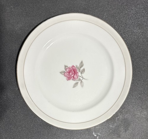 Royal M by Mito Shoten Japón solitario 4 platos de cerámica patrón rosa - Imagen 3 de 4
