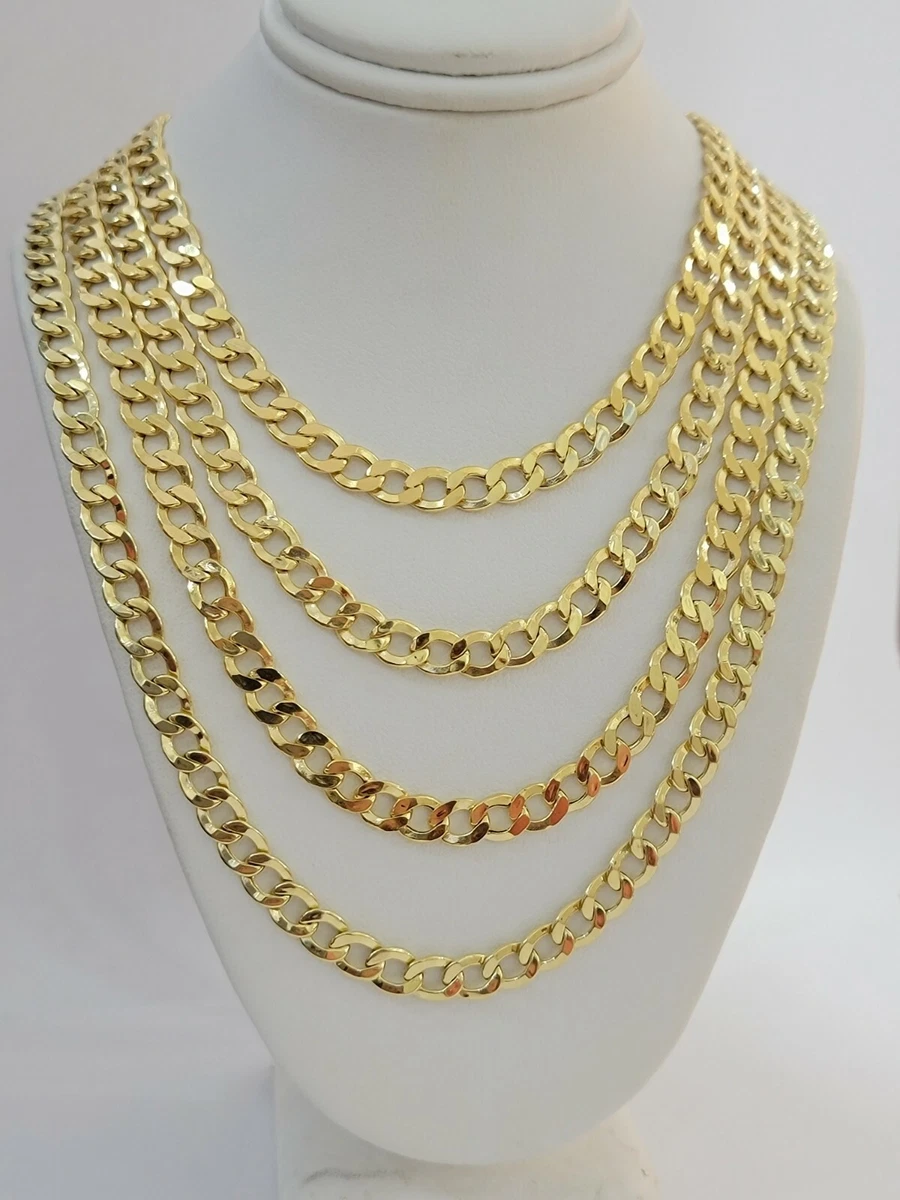 10kt gold cuban link chain outlet