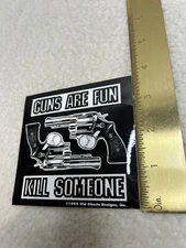 Vintage Guns Old Ghosts Skateboard Sticker 1990s John Grigley Vision Punk
