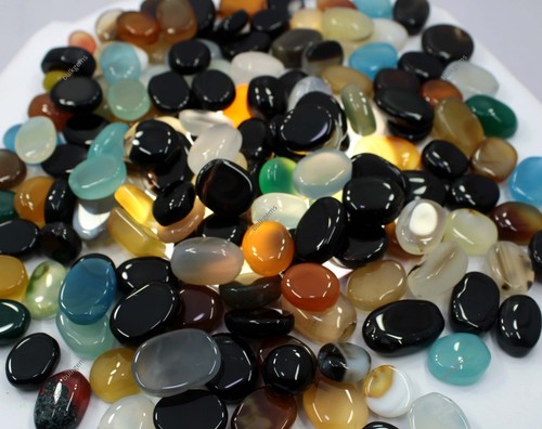 250 Carat Top Quality Natural Mix Quartz Cabochon Loose Gemstone Wholesale Lot - Picture 6 of 11