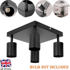 4 Way Adjustable GU10 Ceiling Light Kitchen Spotlight Fitting LED Spot Light UK