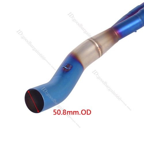 For CFMOTO 450SR-S 2023-2025 Slip On Exhaust System Blue Header Link Pipe 51mm - Bild 8 von 8