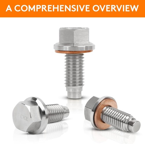 Stainless Steel Engine Neodymium Magnetic Oil Drain Plug with Copper Gasket - Picture 19 of 34