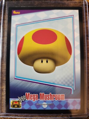 2009 Enterplay Mario Kart Wii Mega Mushroom Items Card #38 Nintendo