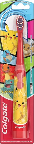Colgate Kids Pokemon Battery Powered Toothbrush, AA Battery, Extra Soft Bristles