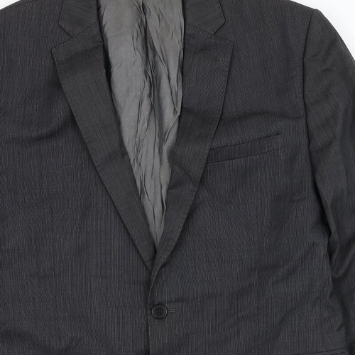 French Connection Mens Grey Wool Blend Suit Jacket Size 40 - Picture 7 of 12