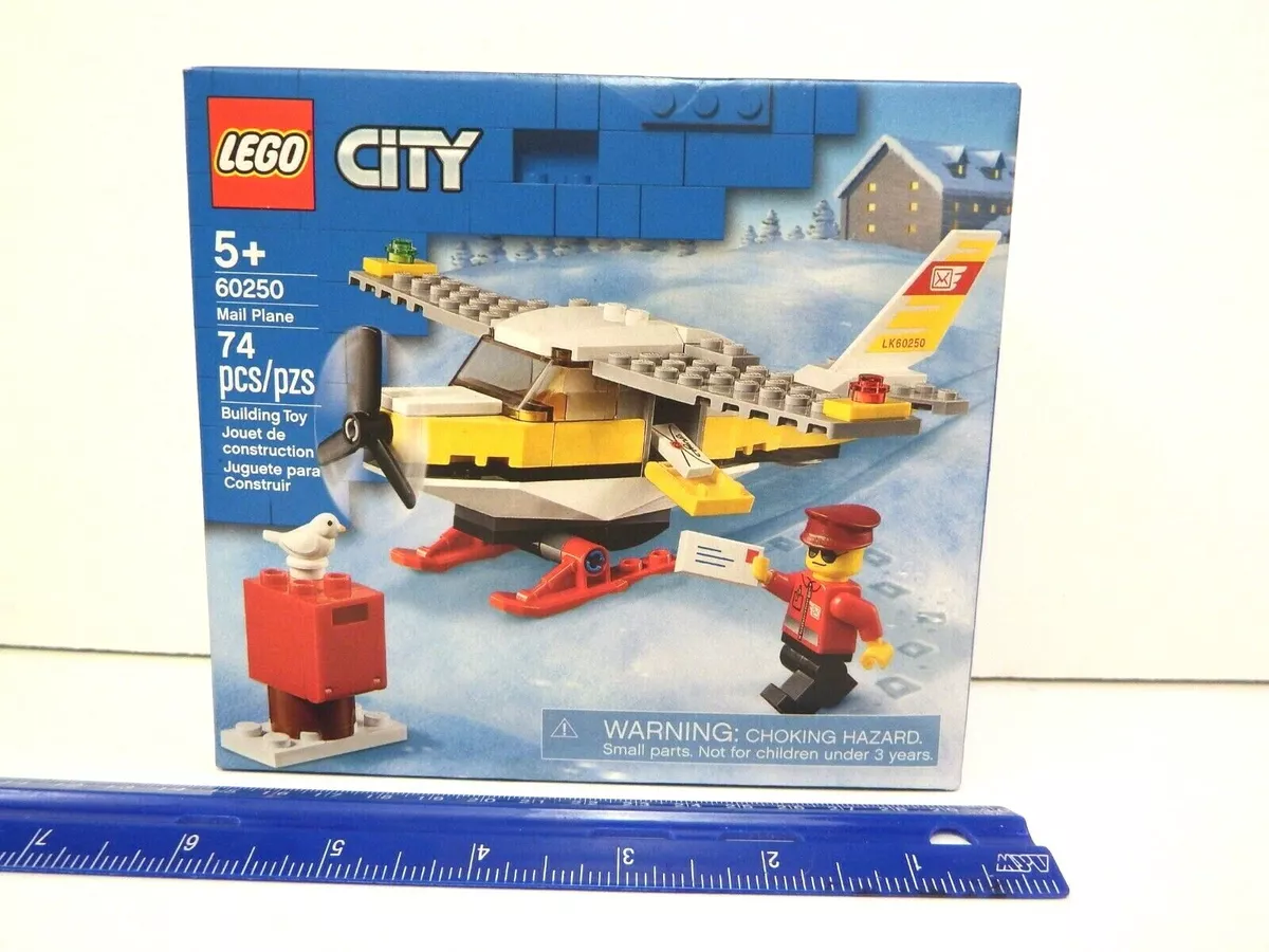 LEGO City Model 60250 MAIL PLANE 74 piece set Age 5 12 Y