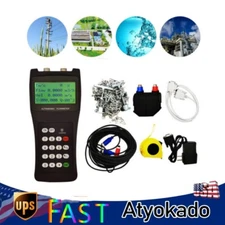 DN50-DN700 Ultrasonic Liquid Flow Meter TDS-100H w/M2 Digital Handheld FlowMeter