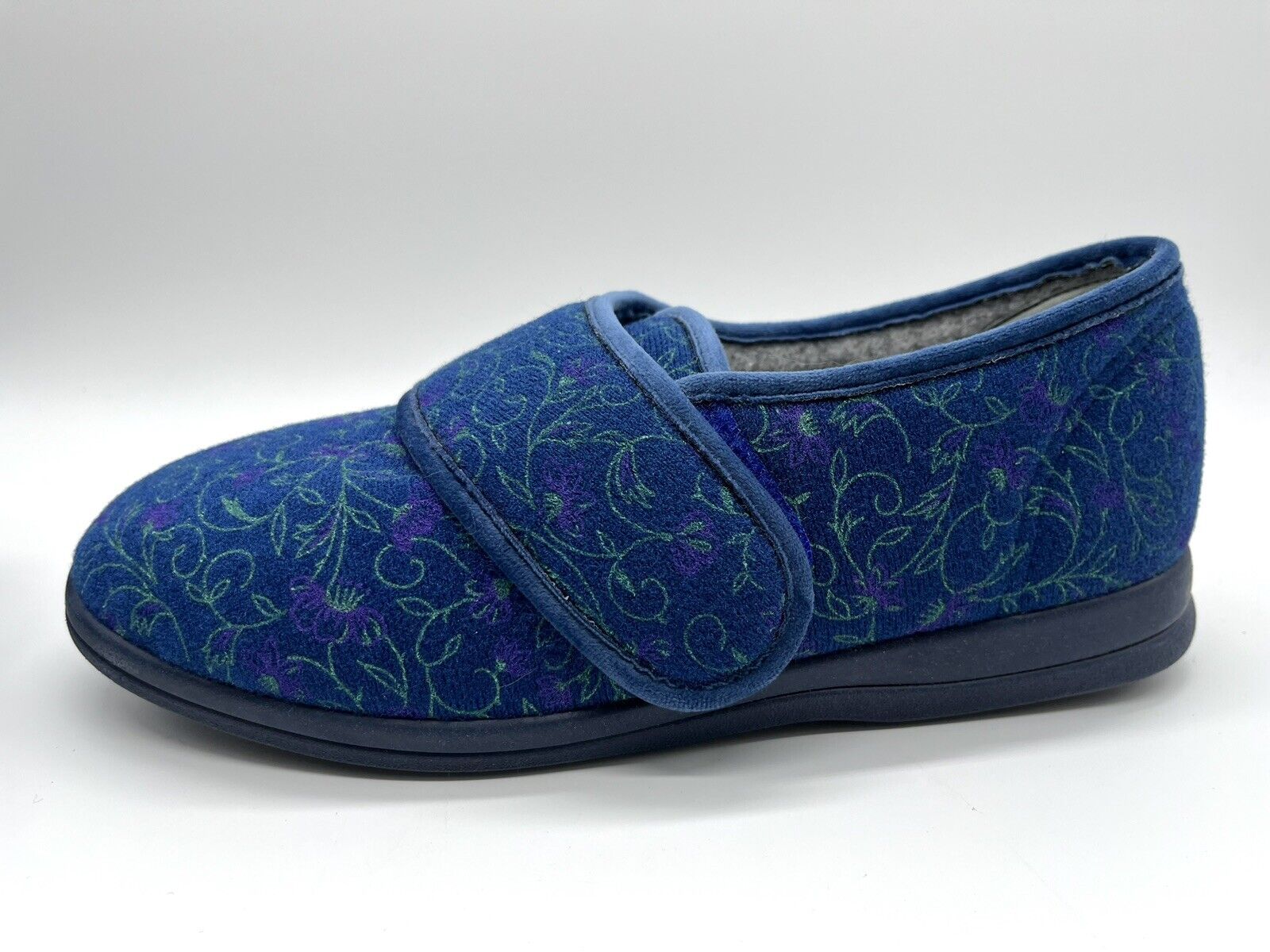 Cosyfeet Holly Women's Slipper Floral Navy Size U… - image 3