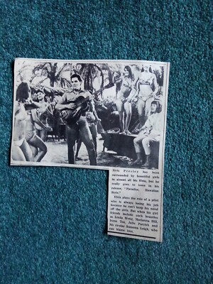 Ama2 Ephemera 1966 Bild elvis Presley paradise hawaian style 